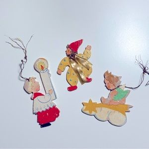 VINTAGE 1950s PAINTED CHRISTMAS ORNAMENTS—MORE MID-CENTURY HOLIDAY LOVE!
